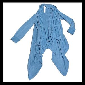 ❤️3/$15❤️Chico’s Blue Open Cardigan Size 1 (Medium)